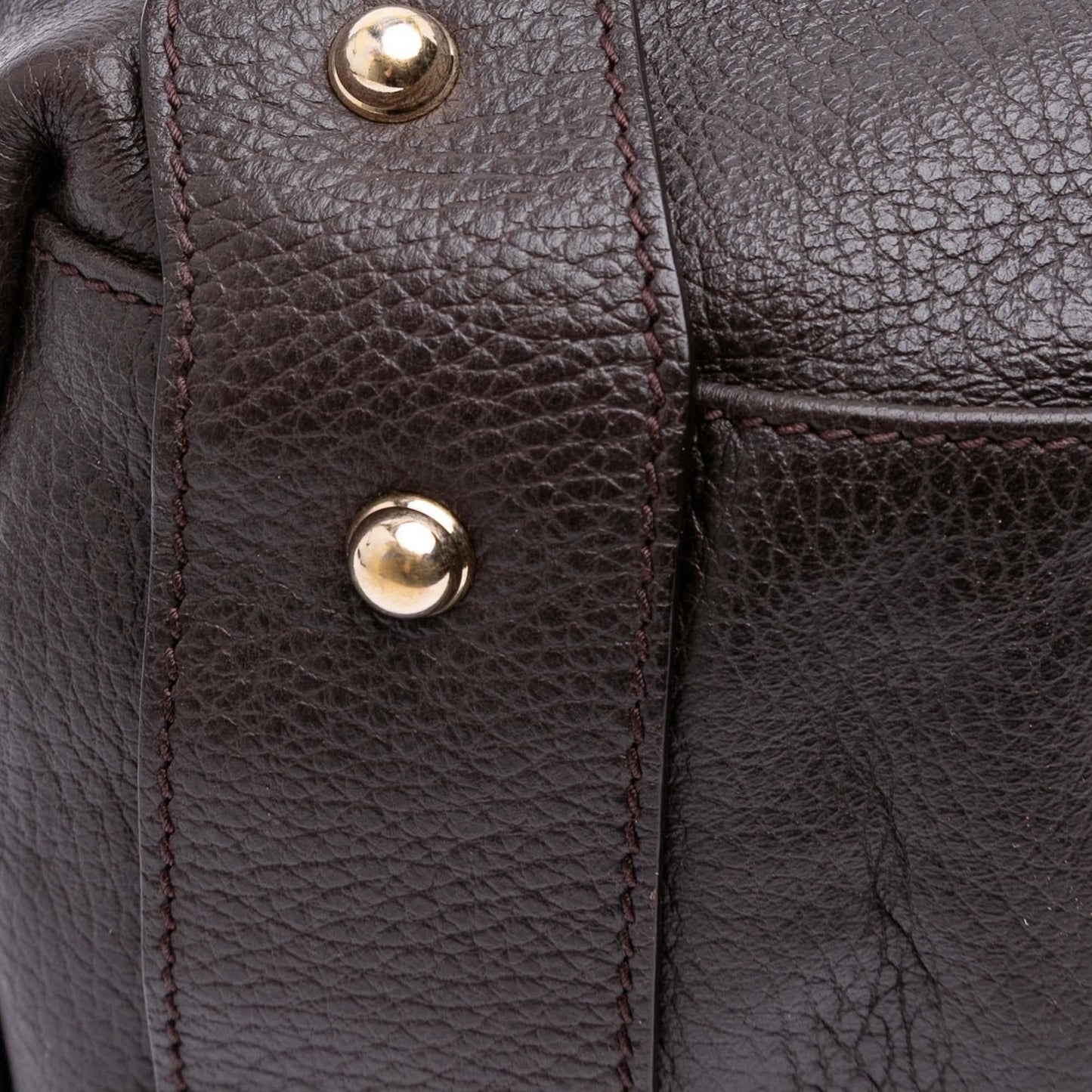 Gucci Leather Horsebit Pelham Shoulder Bag