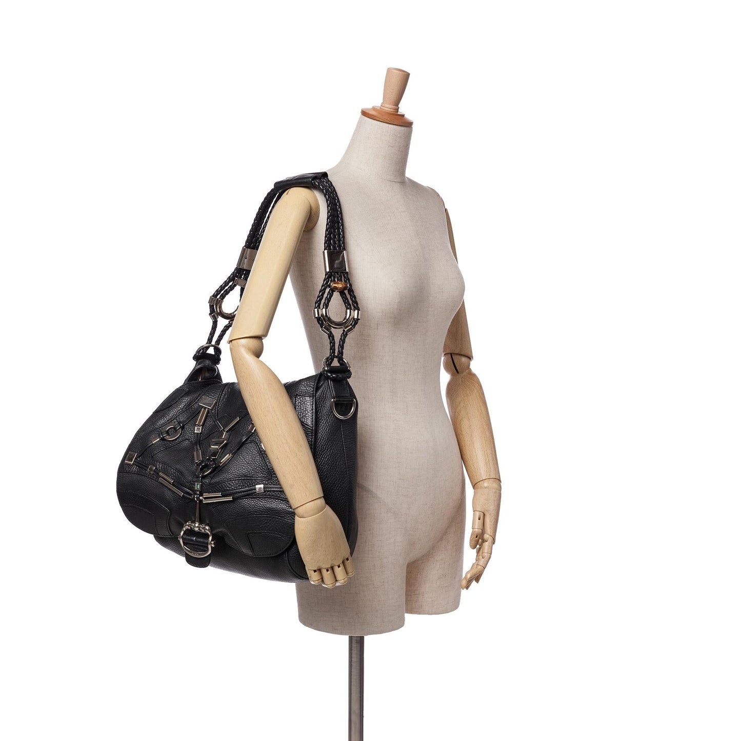 Gucci Leather Horsebit Techno Satchel
