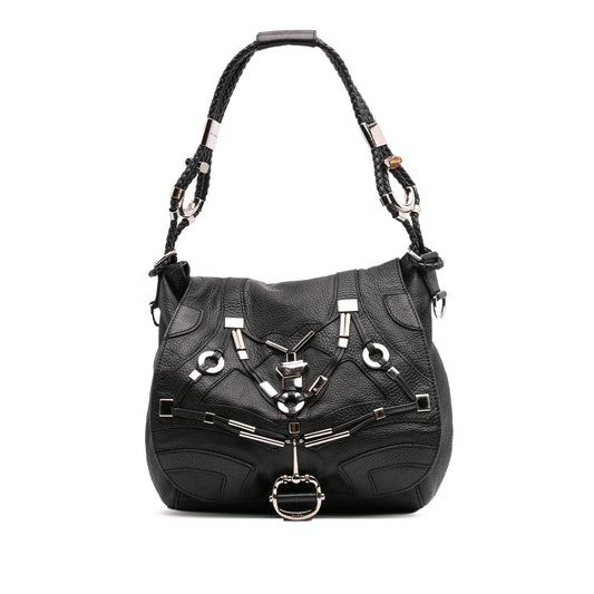 Gucci Leather Horsebit Techno Satchel