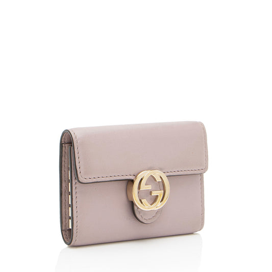 Gucci Leather Interlocking G 6 Key Holder