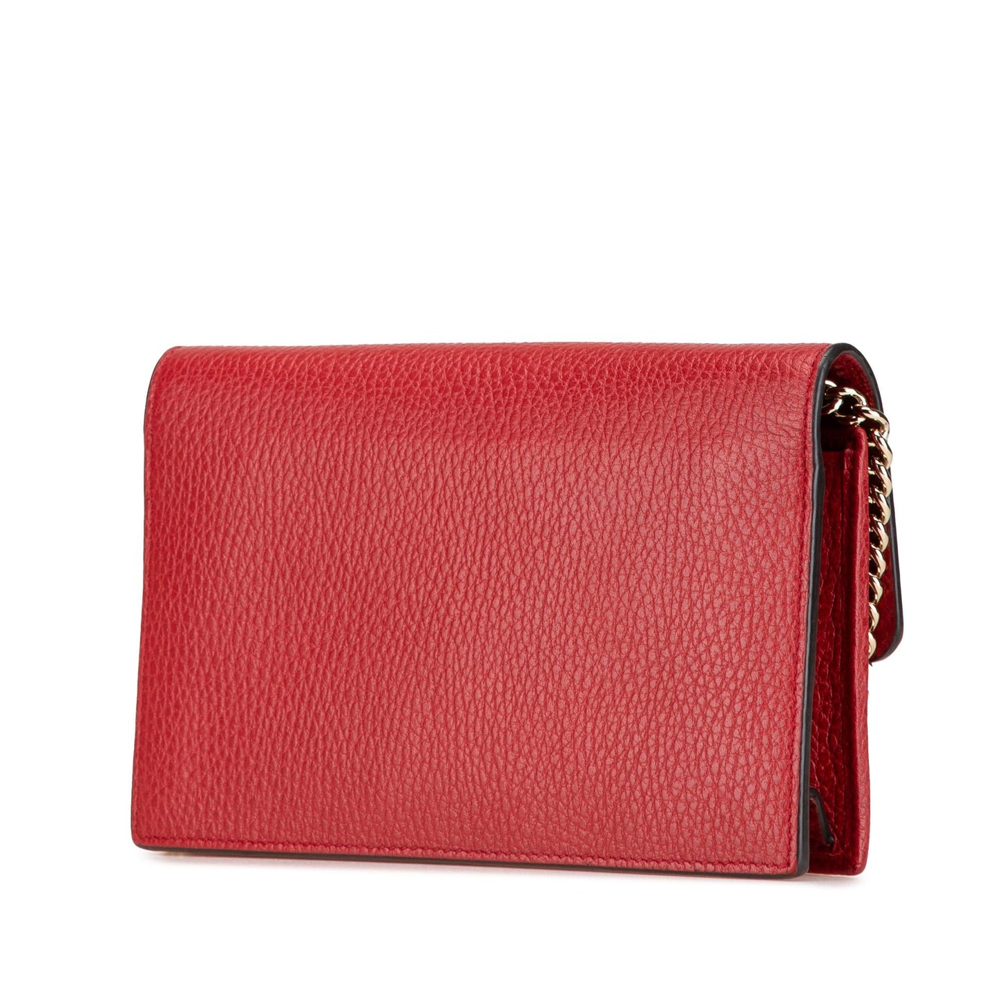 Gucci Leather Interlocking G Dollar Wallet on Chain
