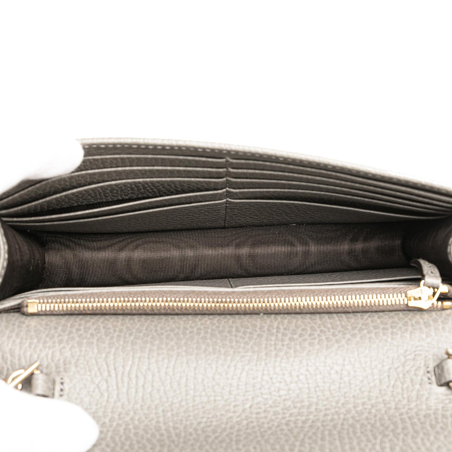 Gucci Leather Interlocking G Dollar Wallet on Chain