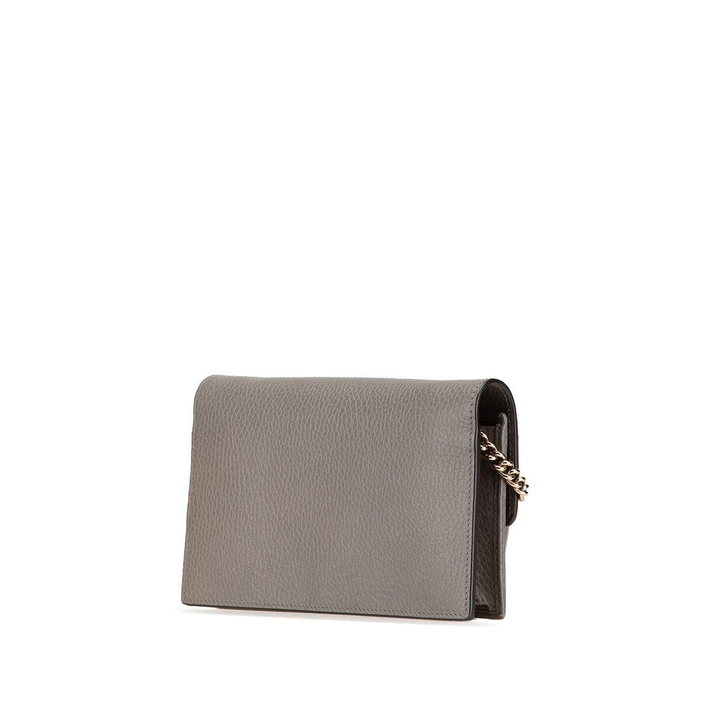 Gucci Leather Interlocking G Dollar Wallet on Chain