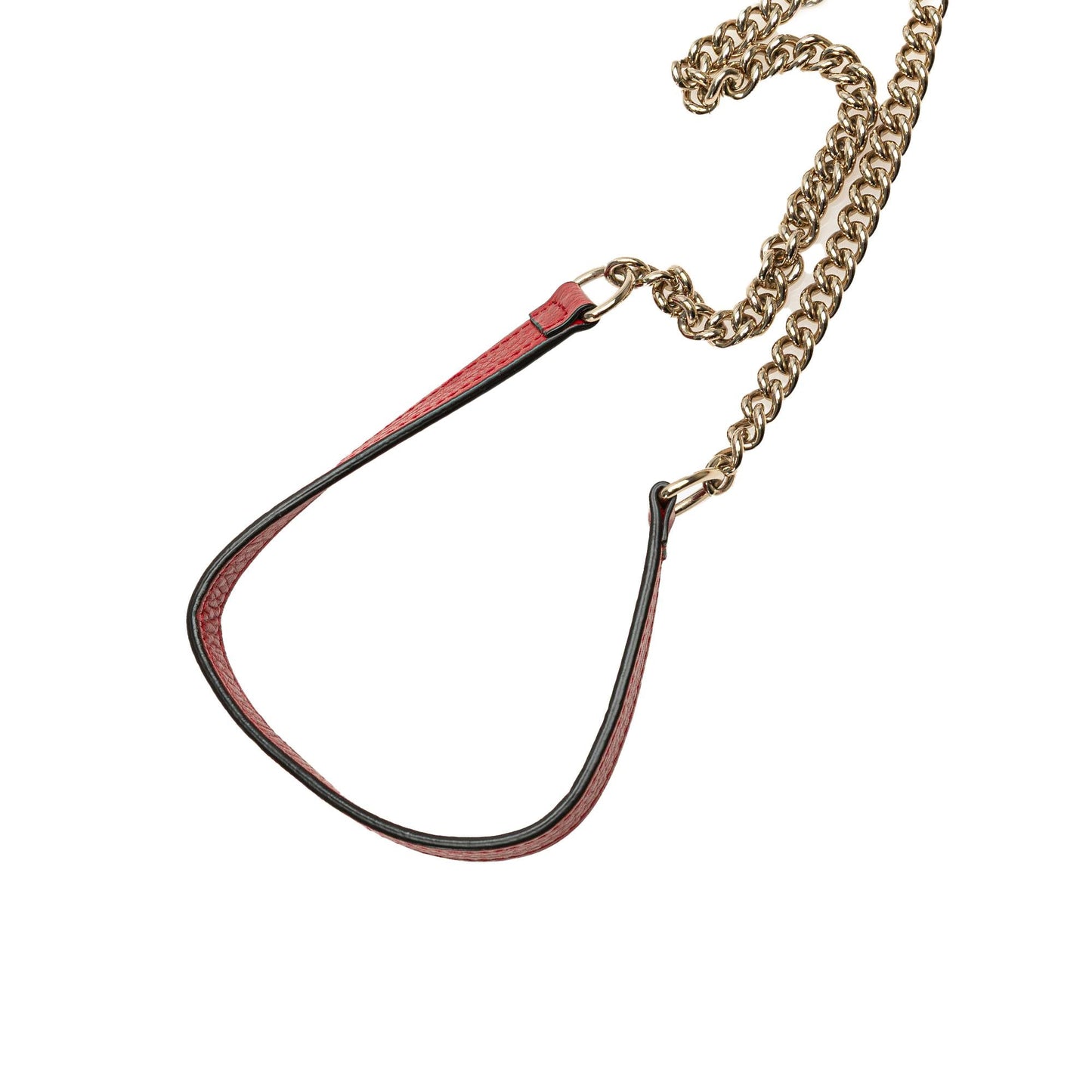 Gucci Leather Interlocking G Dollar Wallet on Chain