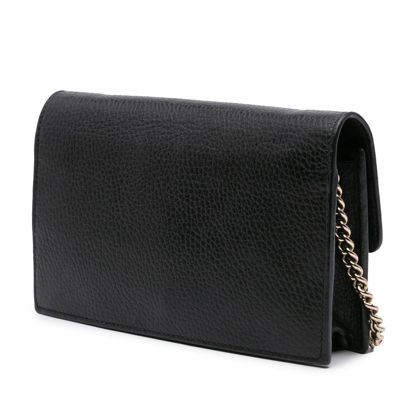 Gucci Leather Interlocking G Dollar Wallet on Chain