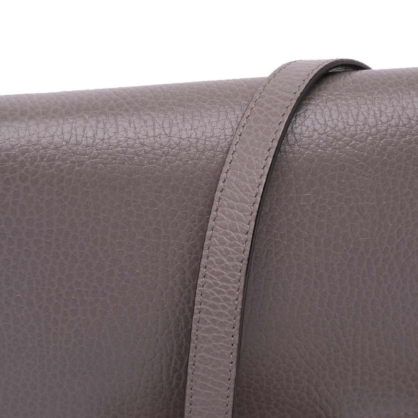 Gucci Leather Interlocking G Dollar Wallet on Chain