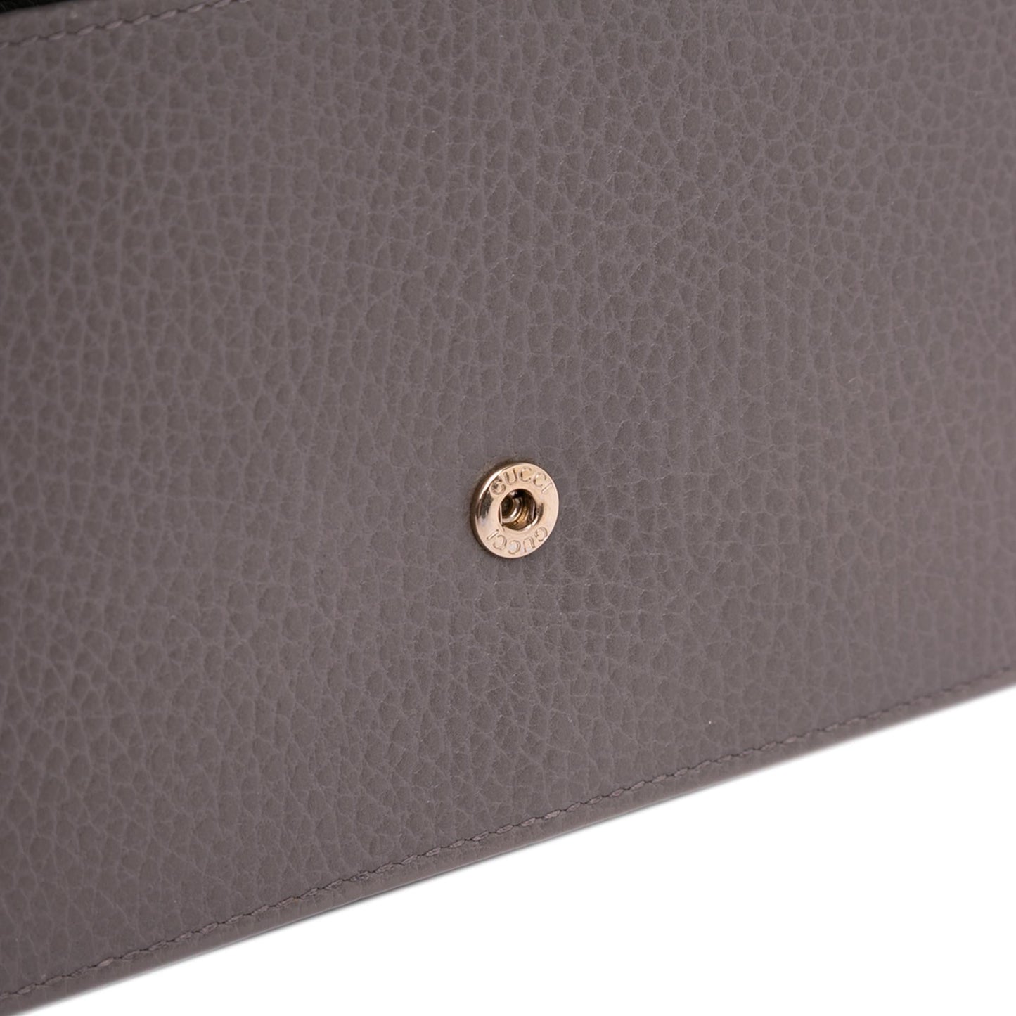 Gucci Leather Interlocking G Dollar Wallet on Chain