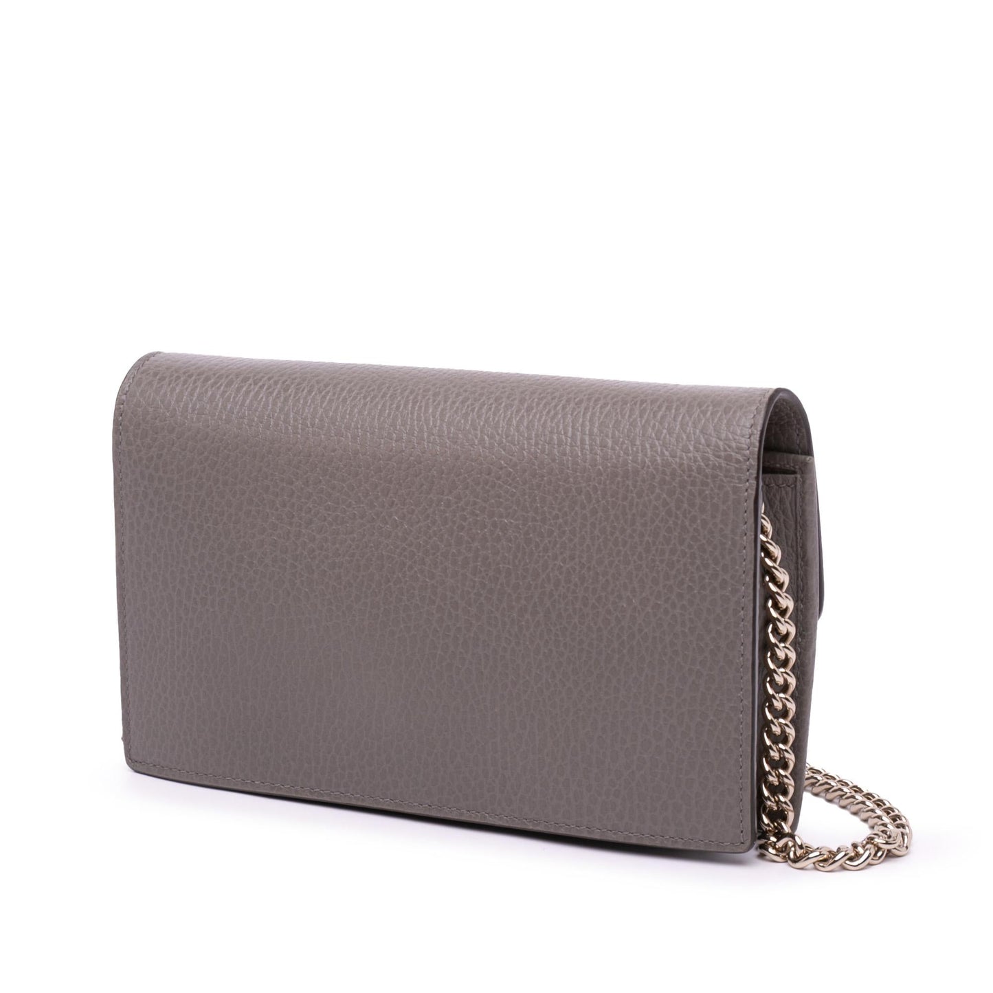 Gucci Leather Interlocking G Dollar Wallet on Chain