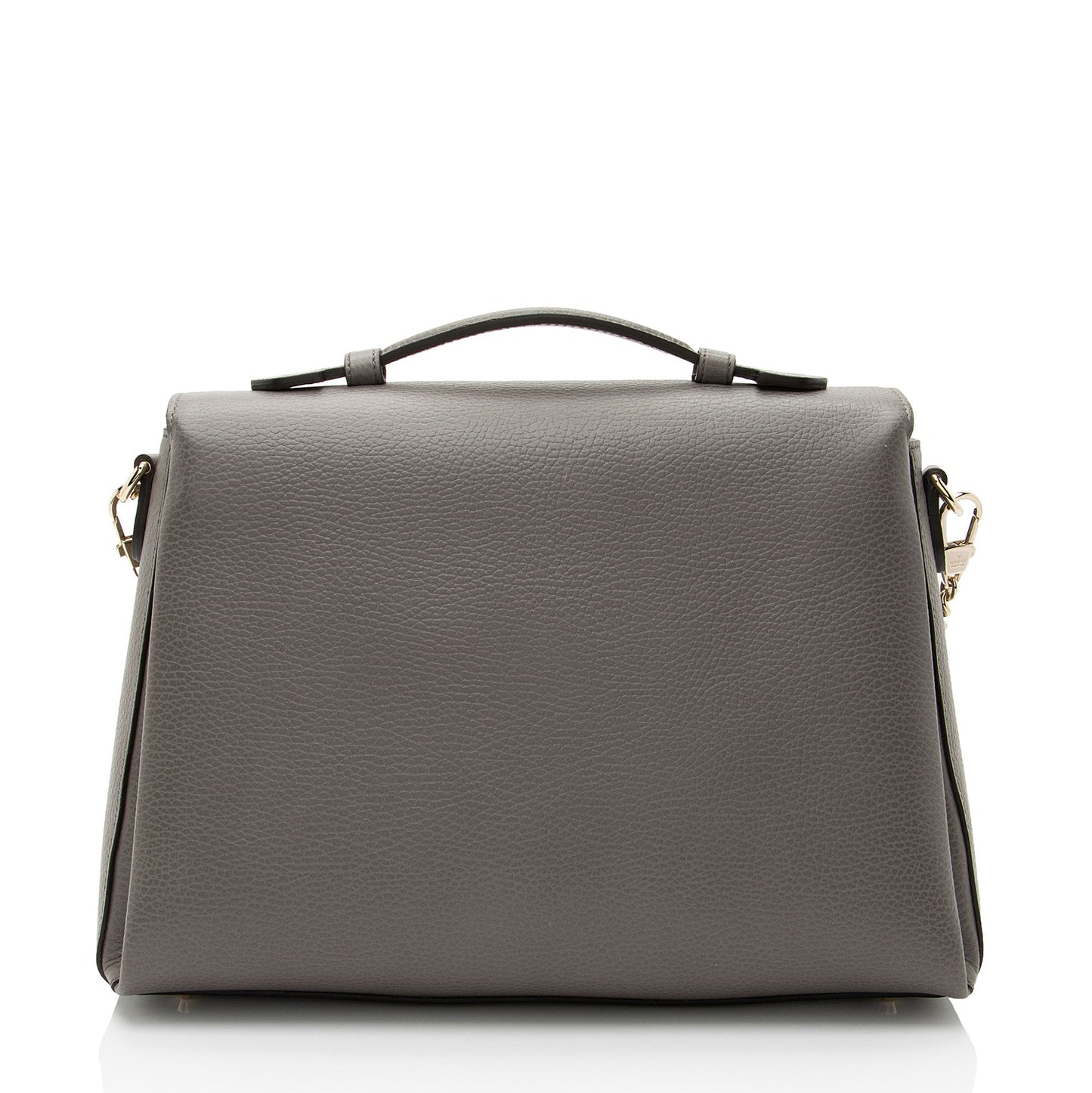 Gucci Leather Interlocking G Medium Top Handle