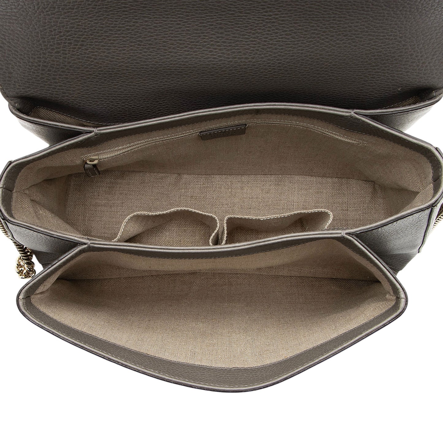 Gucci Leather Interlocking G Medium Top Handle
