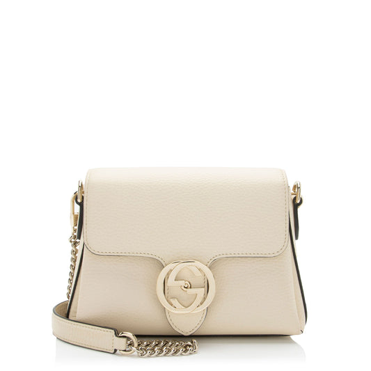 Gucci Leather Interlocking G Small Crossbody (SHF-whyp8a)