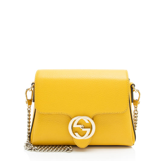 Gucci Leather Interlocking G Small Crossbody