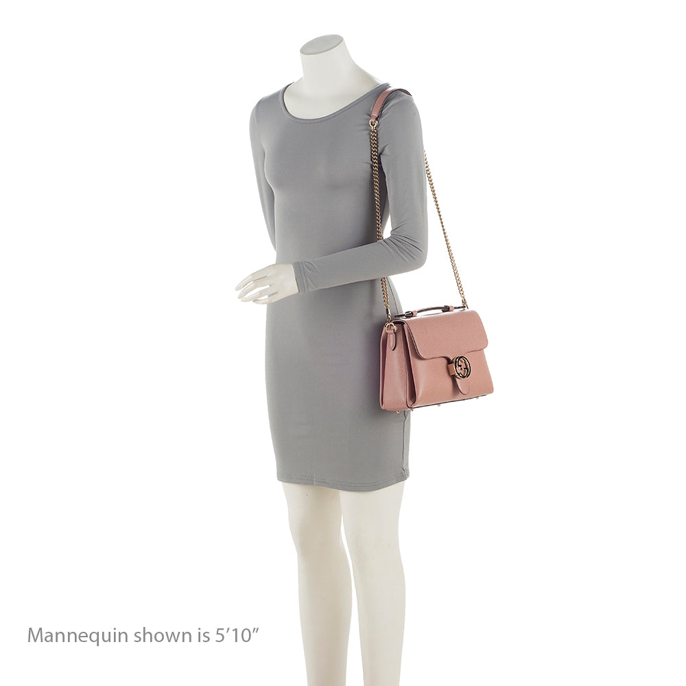Gucci Leather Interlocking G Small Top Handle (SHF-WEVYEv)