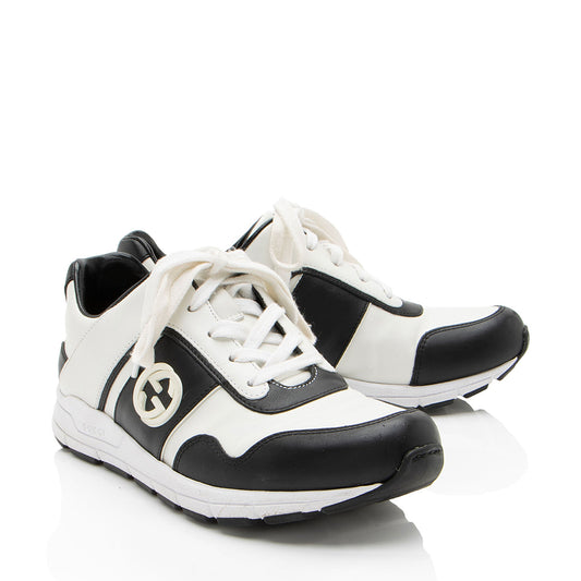 Gucci Leather Interlocking G Sneakers - Size 5.5 / 35.5
