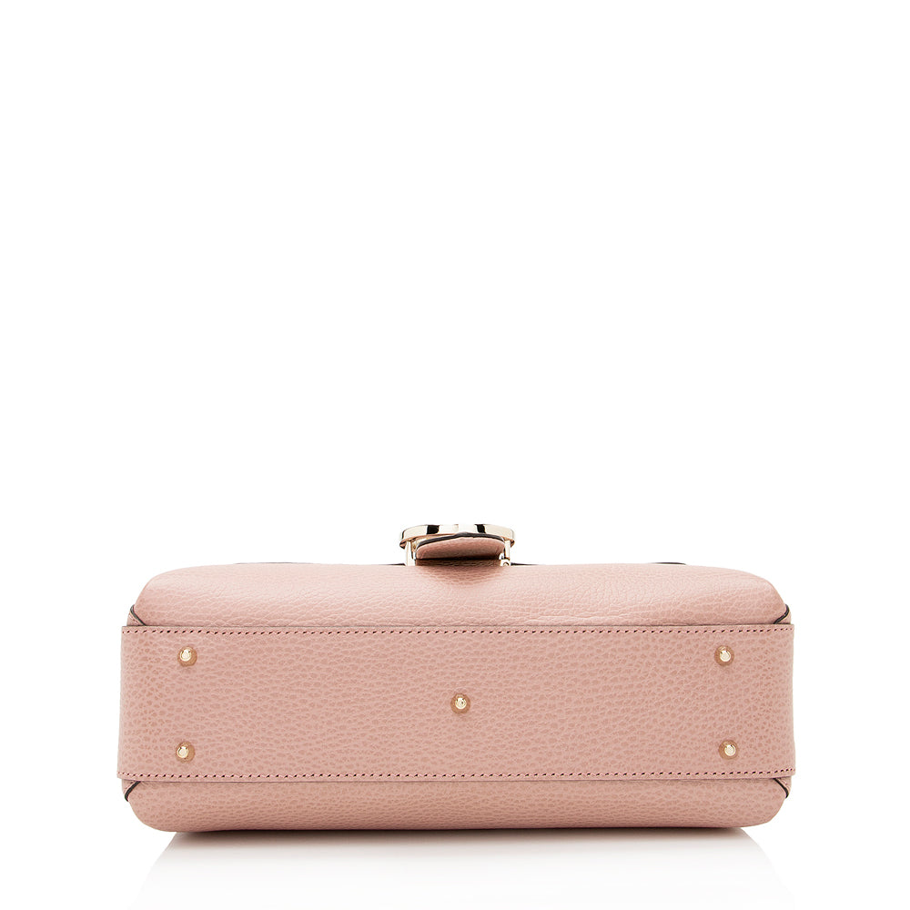 Gucci Leather Interlocking G Top Handle Small Shoulder Bag (SHF-21776)