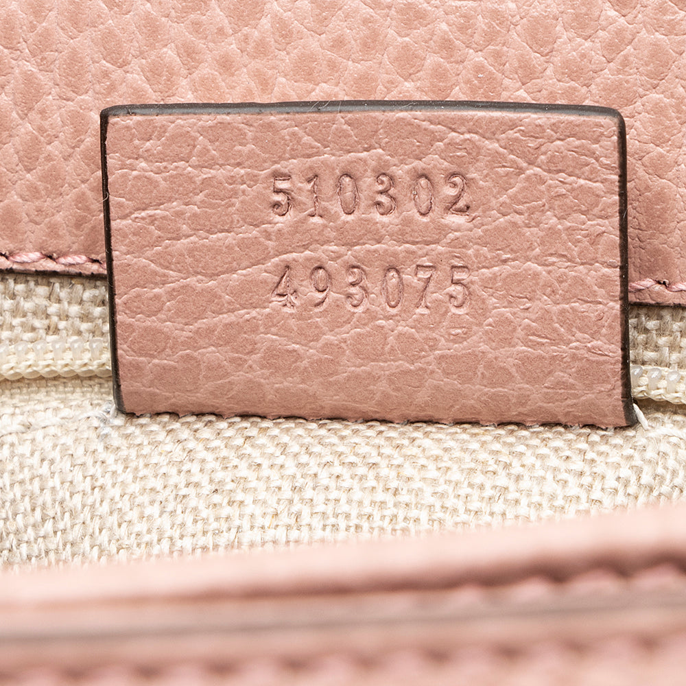 Gucci Leather Interlocking G Top Handle Small Shoulder Bag (SHF-21776)