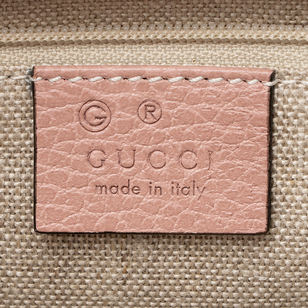 Gucci Leather Interlocking G Top Handle Small Shoulder Bag (SHF-21776)