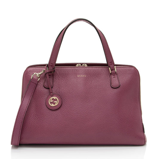 Gucci Leather Lady Dollar Satchel