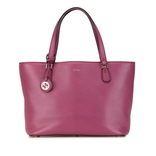 Gucci Leather Lady Dollar Tote (SHG-fF2zug)