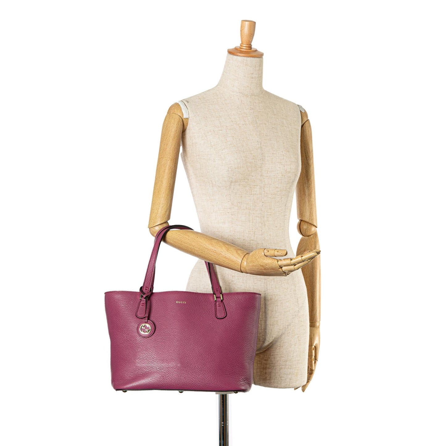 Gucci Leather Lady Dollar Tote (SHG-fF2zug)