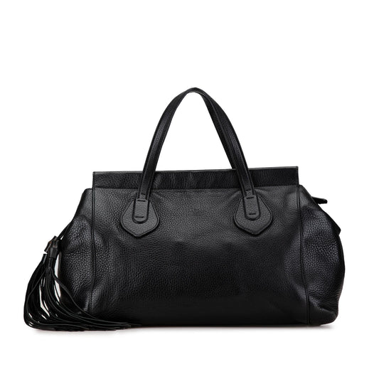 Gucci Leather Lady Tassel Top Handle Bag (SHG-D4URO6)