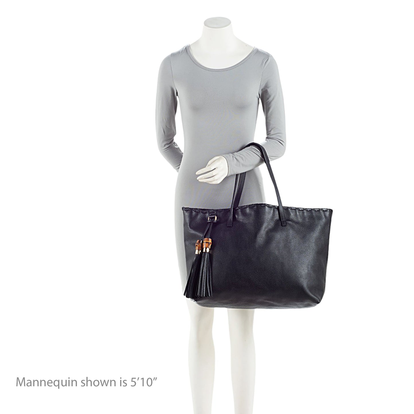 Gucci Leather Large Tassel Tote (SHF-Z7HCLB)