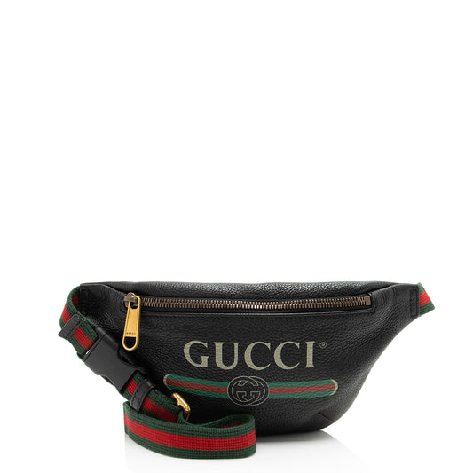 Gucci Leather Logo Belt Bag - FINAL SALE (SHF-884OAb)