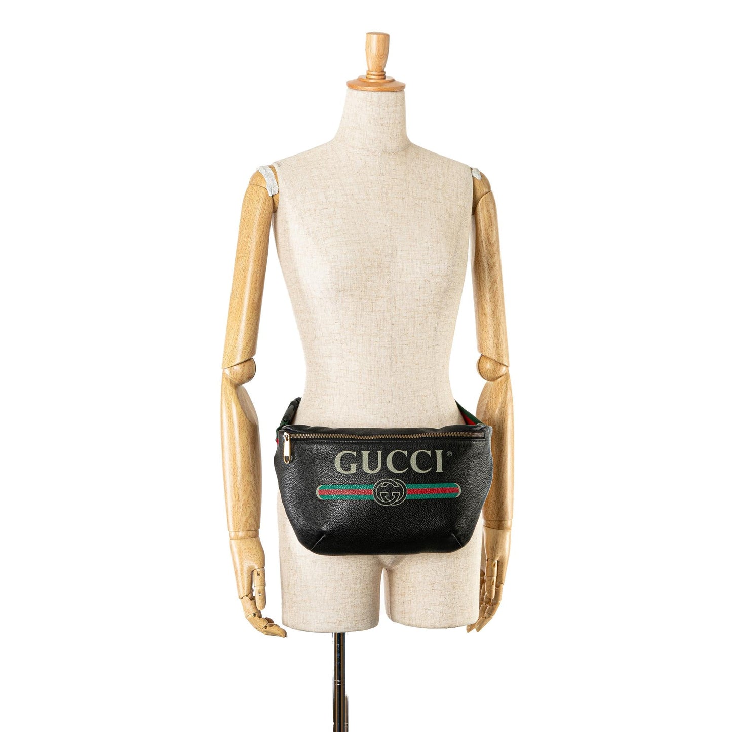 Gucci Leather Logo Belt Bag (SHG-kNsWmz)