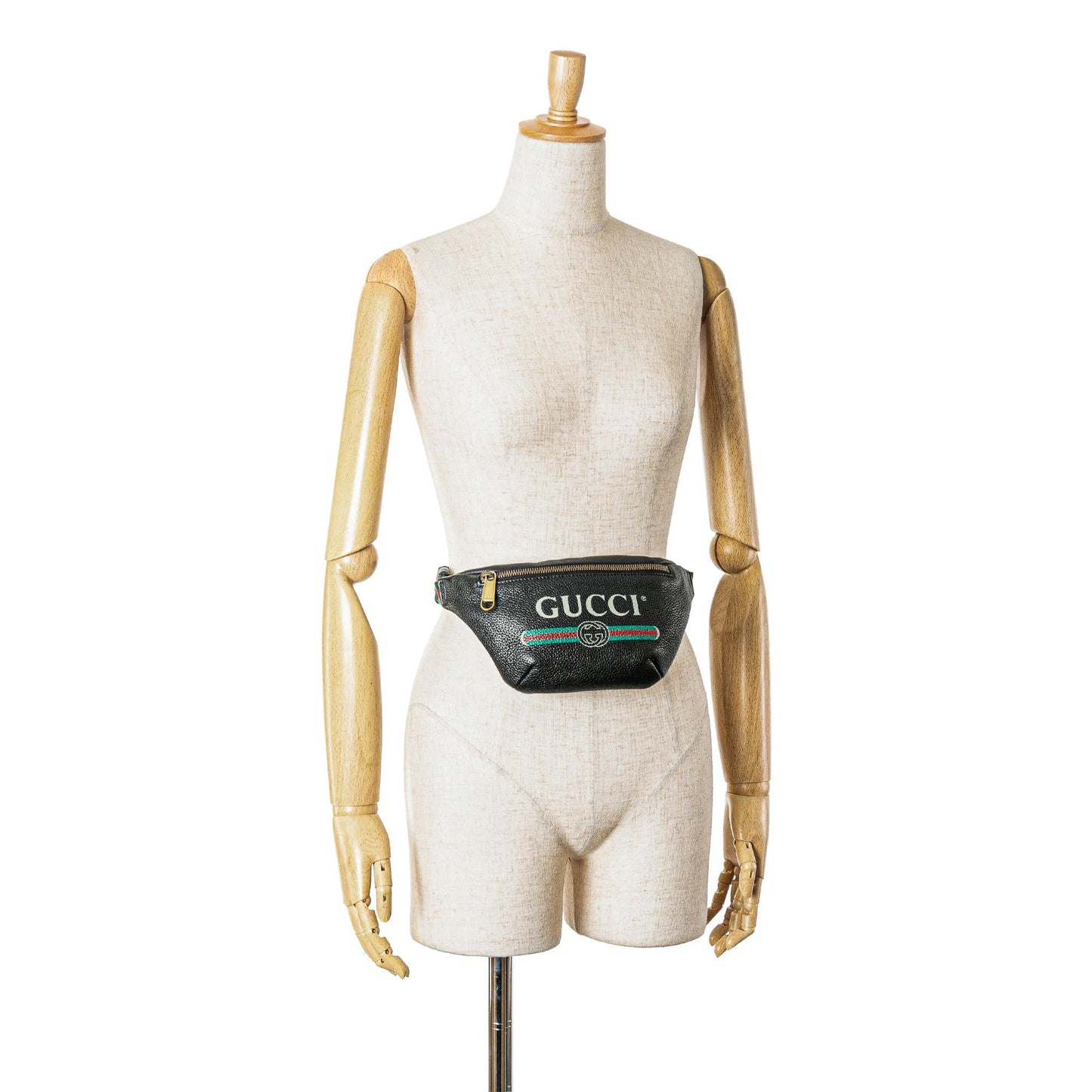 Gucci Leather Logo Belt Bag (SHG-CAi1Uq)