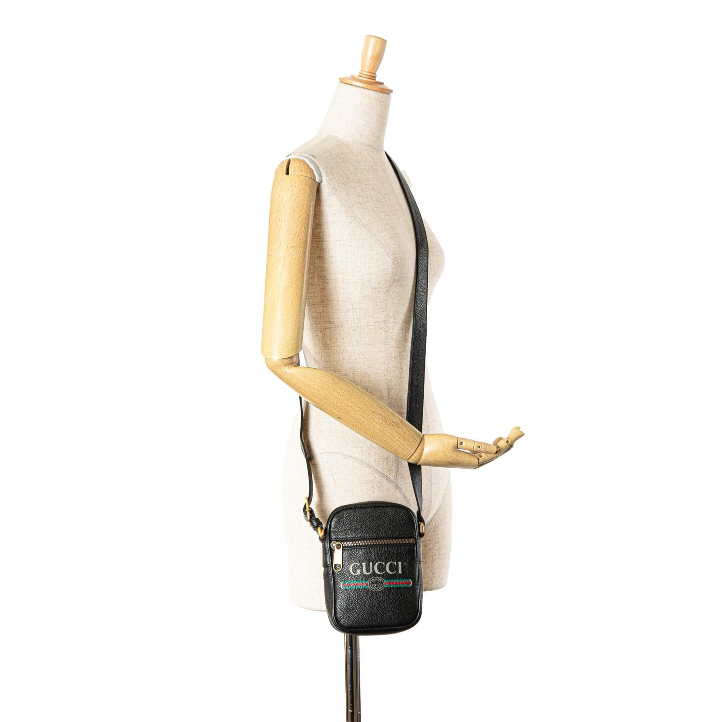Gucci Leather Logo Crossbody