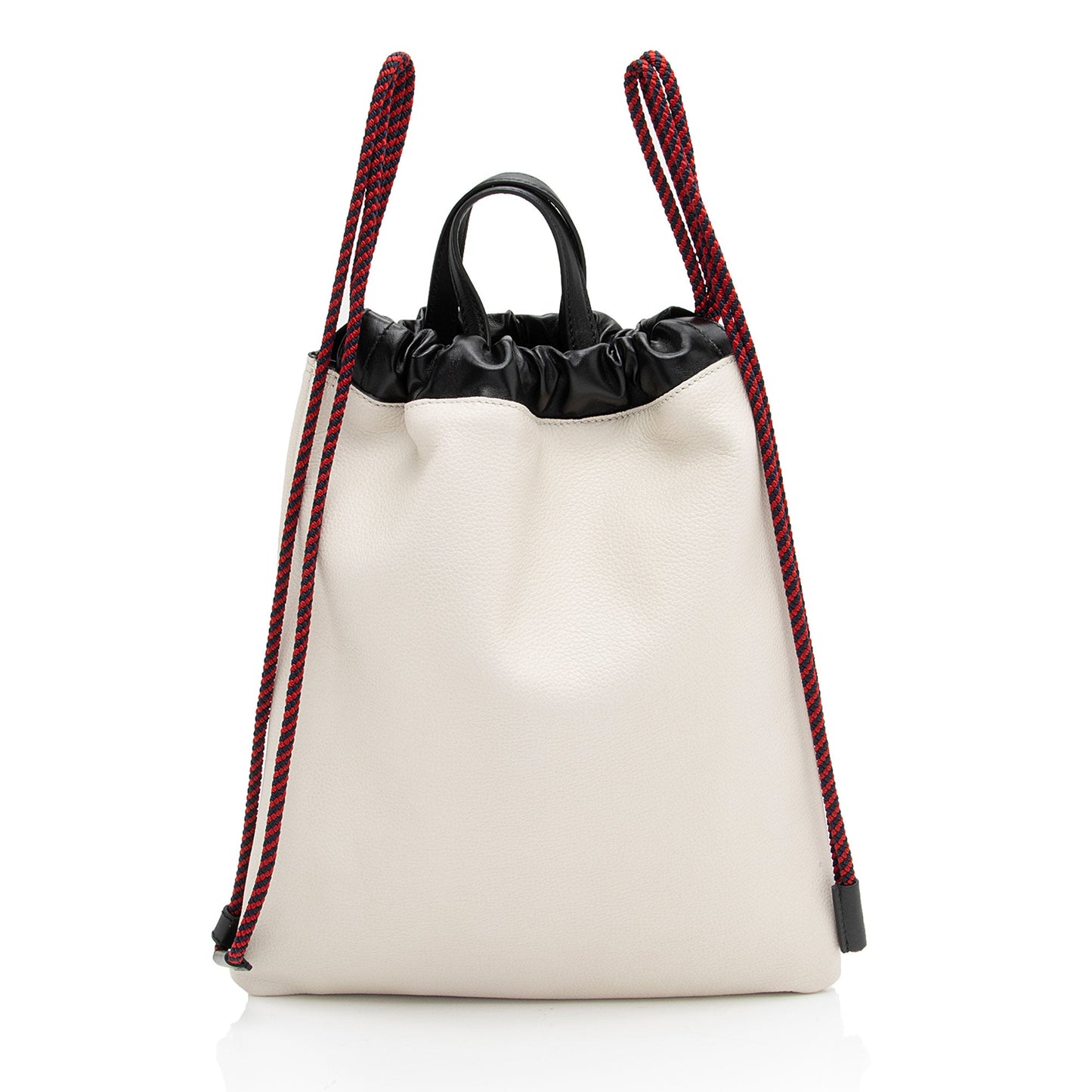 Gucci Leather Logo Drawstring Backpack (SHF-8PDv2U)