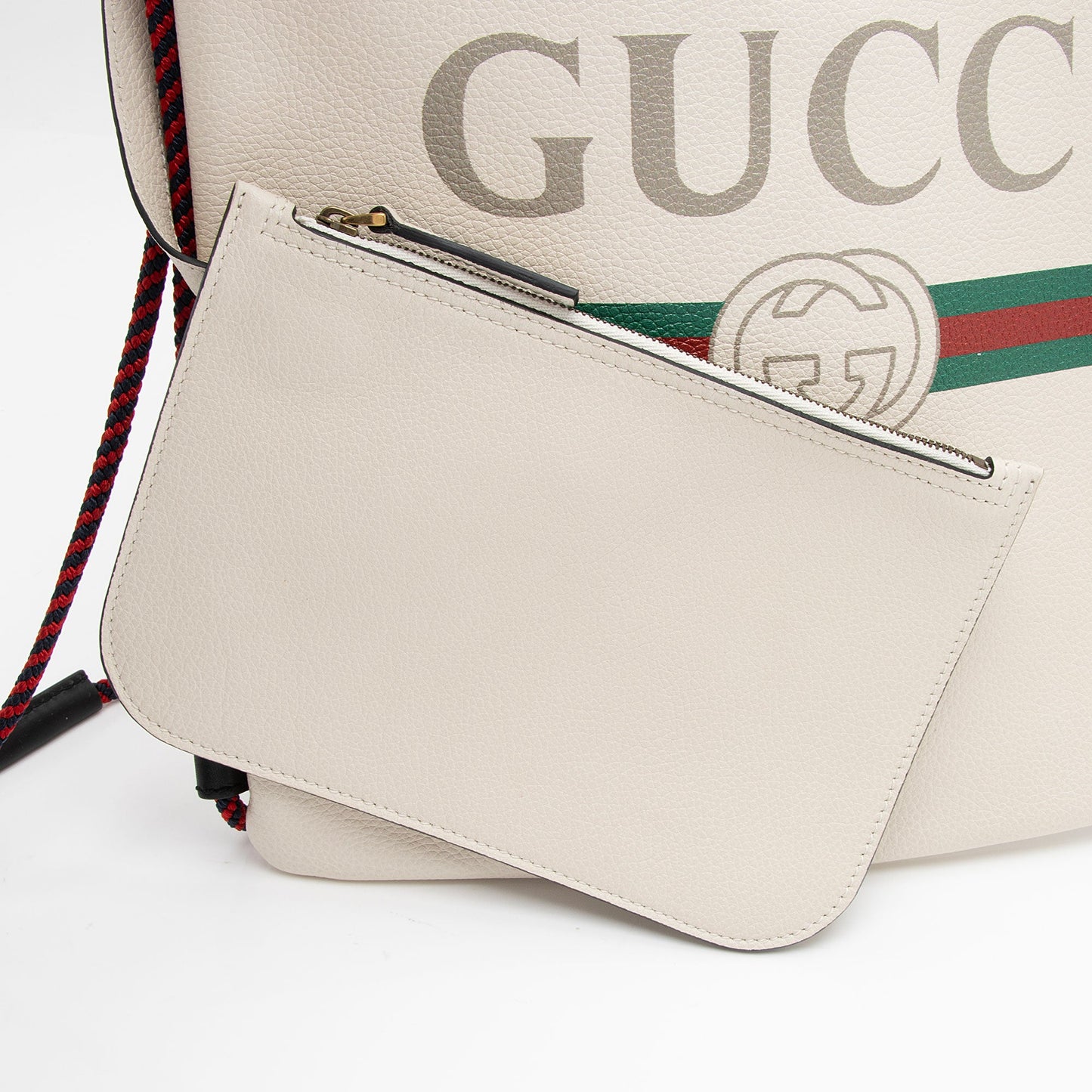 Gucci Leather Logo Drawstring Backpack (SHF-8PDv2U)