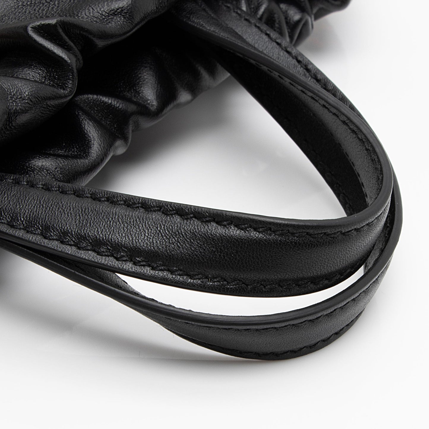 Gucci Leather Logo Drawstring Backpack (SHF-8PDv2U)