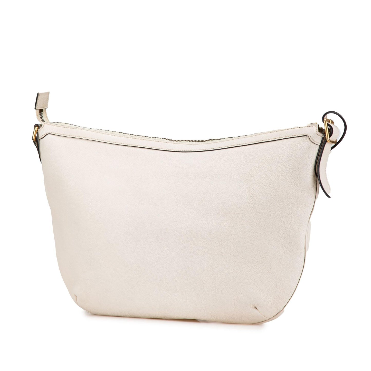 Gucci Leather Logo Half Moon Crossbody