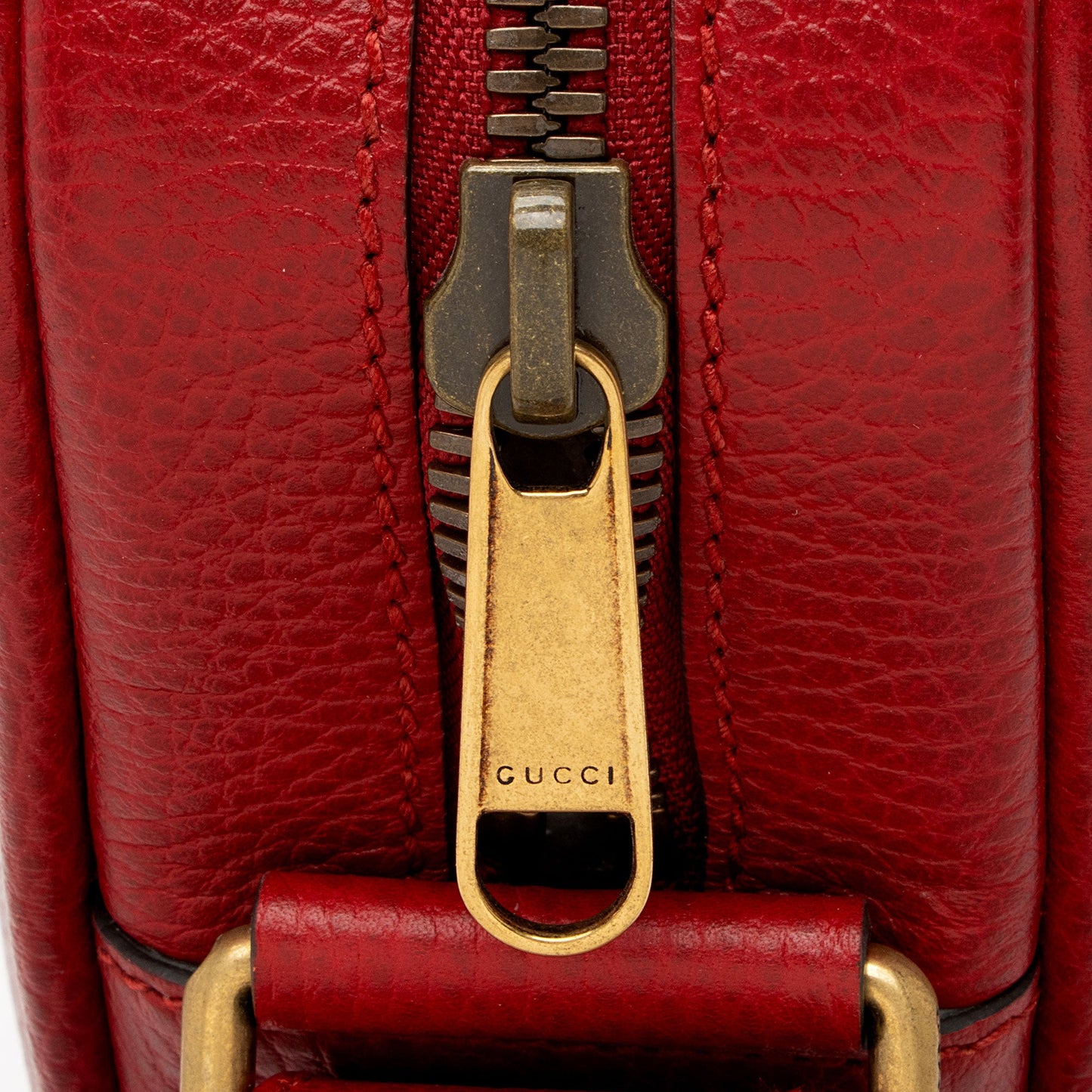 Gucci Leather Logo Messenger (SHF-pLuM4p)