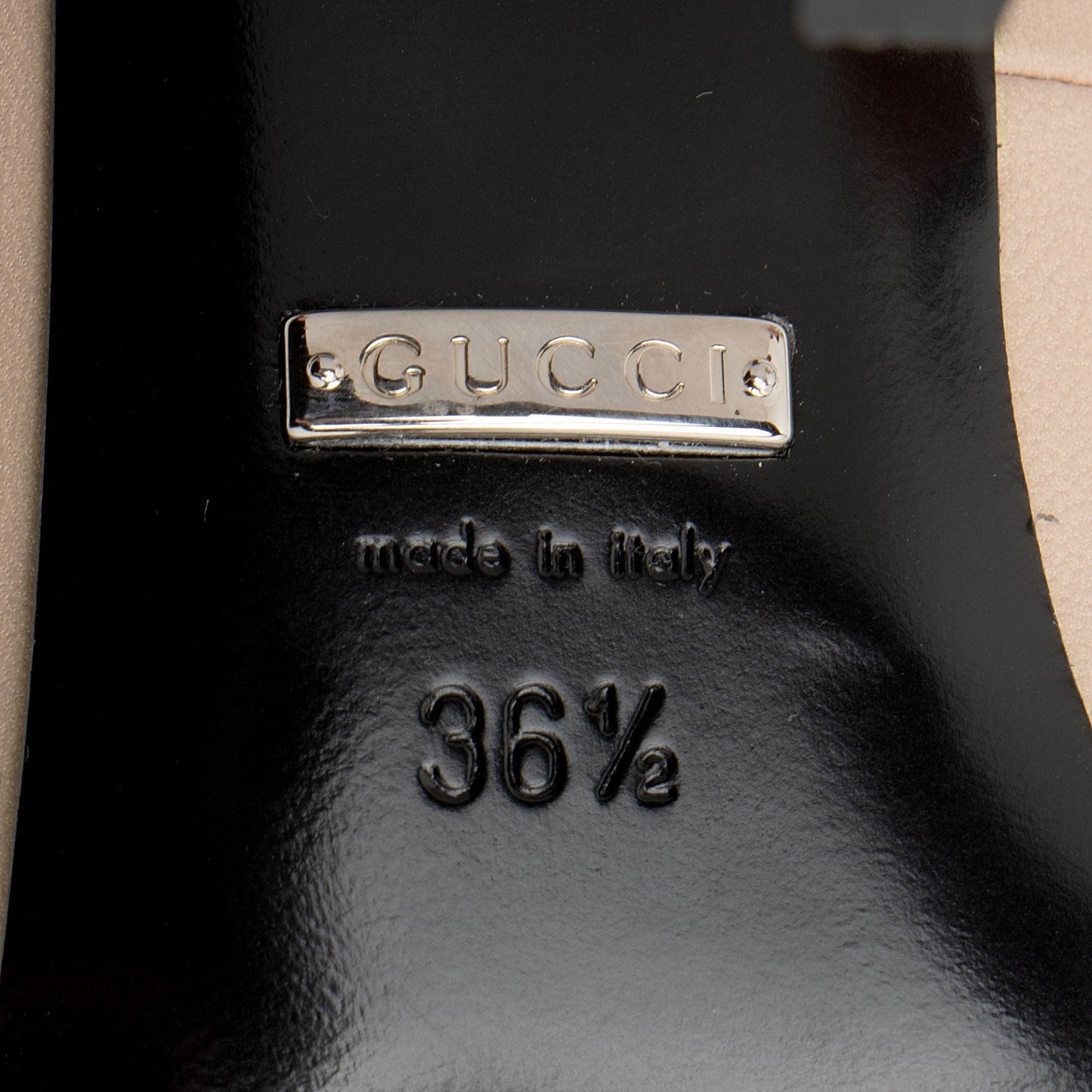 Gucci Leather Malaga Kid Anita Pumps - Size 6.5 / 36.5