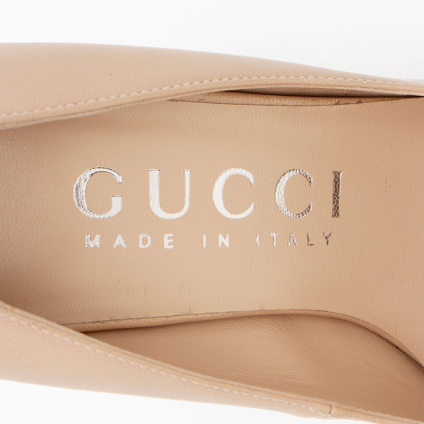 Gucci Leather Malaga Kid Anita Pumps - Size 6.5 / 36.5