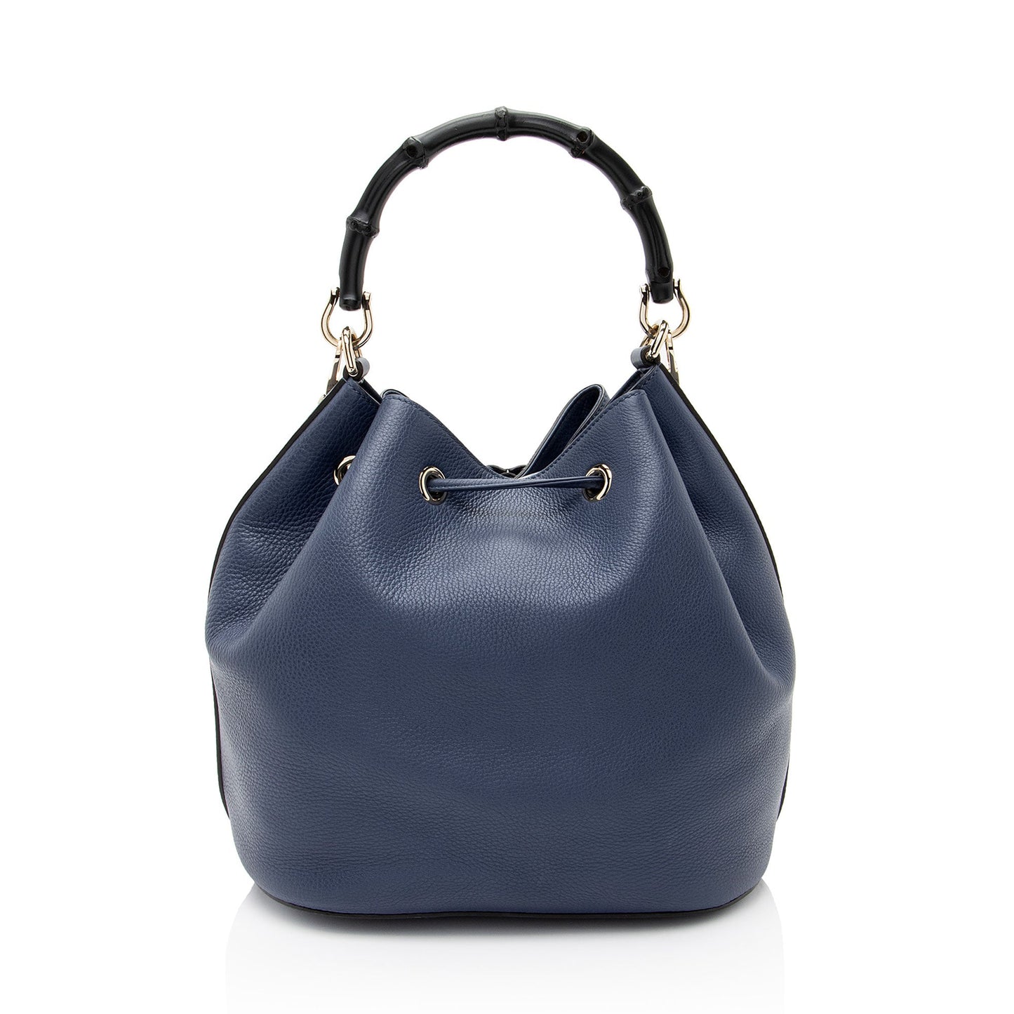Gucci Leather Miss Bamboo Bucket Bag