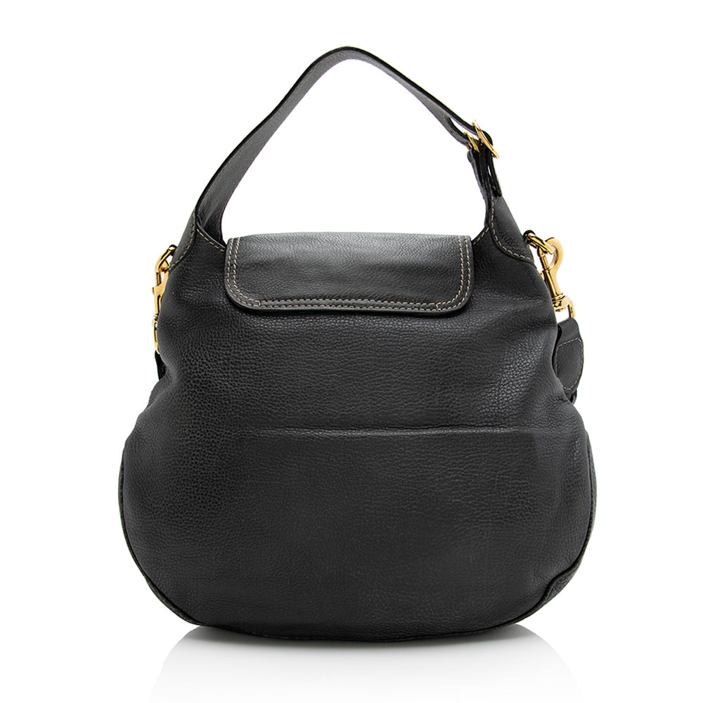 Gucci Leather New Pelham Large Shoulder Bag (SHF-21841)