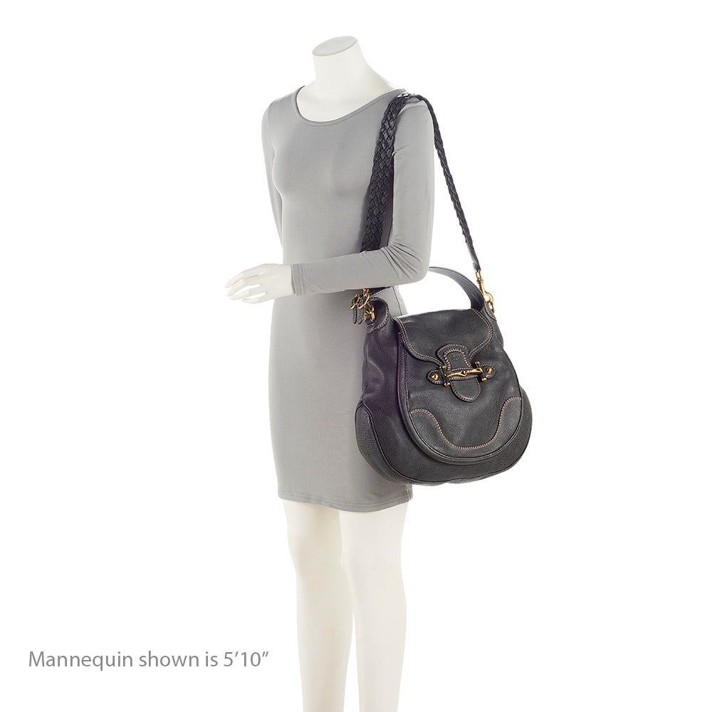 Gucci Leather New Pelham Large Shoulder Bag (SHF-21841)