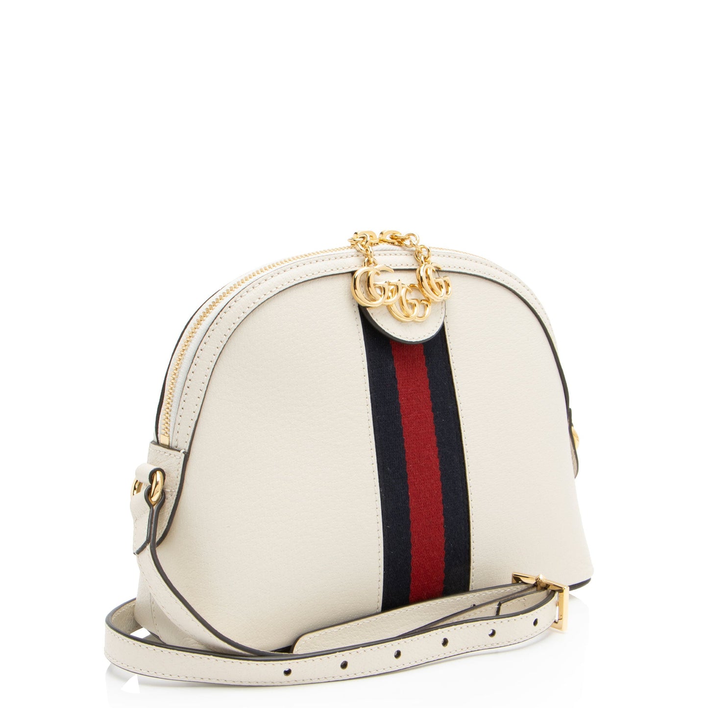 Gucci Leather Ophidia Dome Small Shoulder Bag