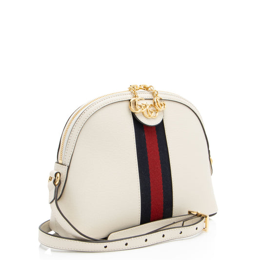 Gucci Leather Ophidia Dome Small Shoulder Bag