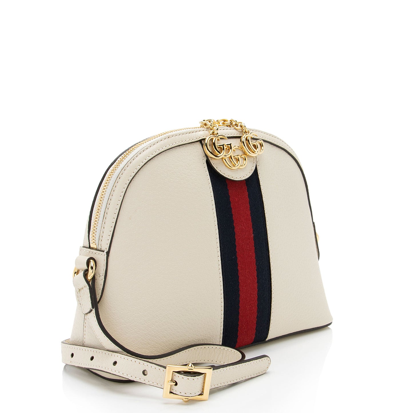 Gucci Leather Ophidia Dome Small Shoulder Bag