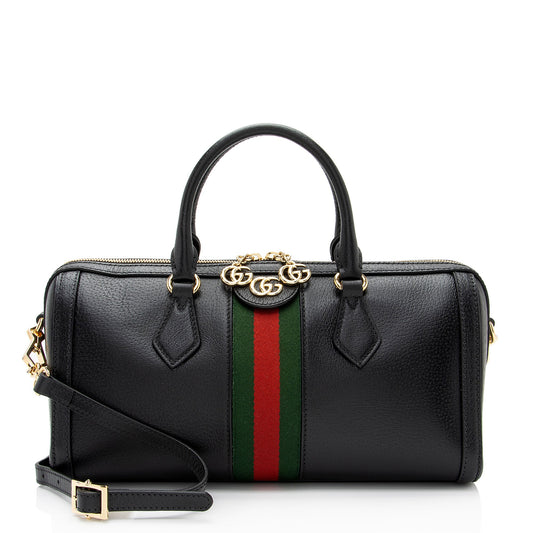 Gucci Leather Ophidia Medium Boston Bag (SHF-Cqcjoo)