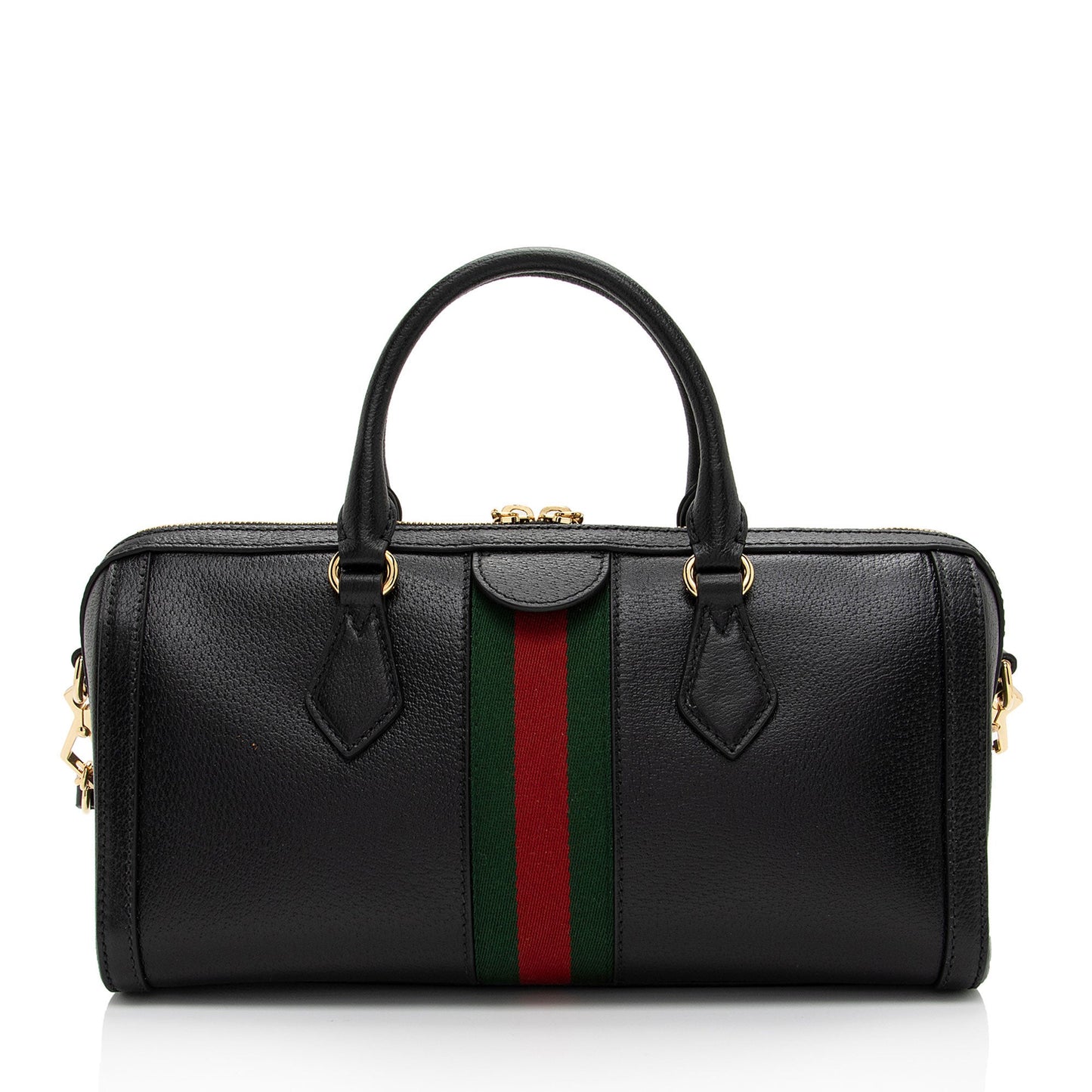 Gucci Leather Ophidia Medium Boston Bag (SHF-f7ZMqU)