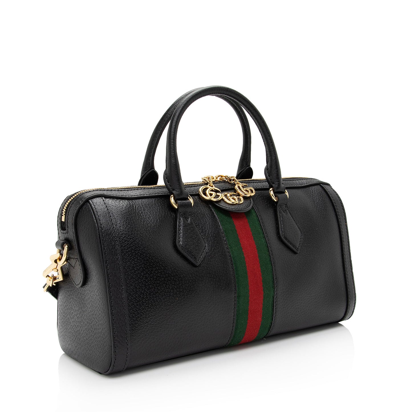 Gucci Leather Ophidia Medium Boston Bag (SHF-f7ZMqU)
