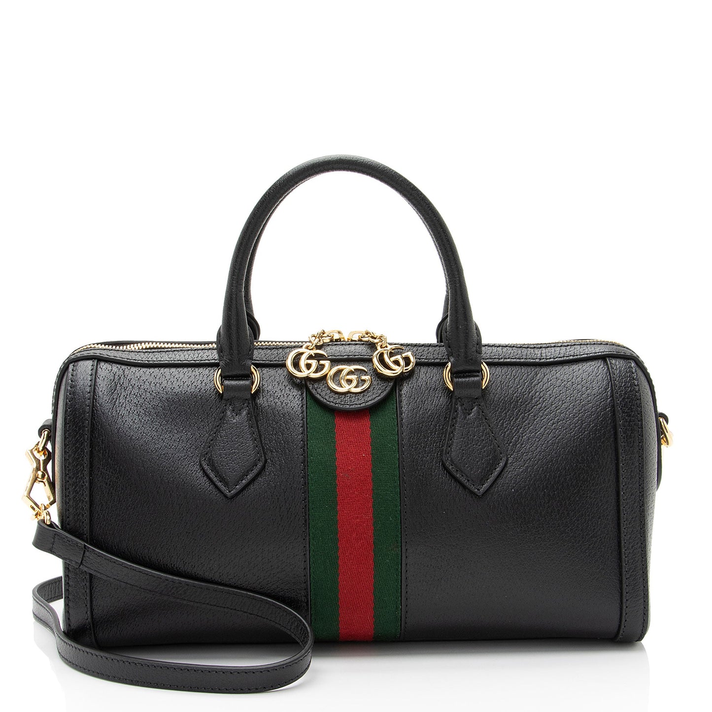 Gucci Leather Ophidia Medium Boston Bag (SHF-Lw6MxR)