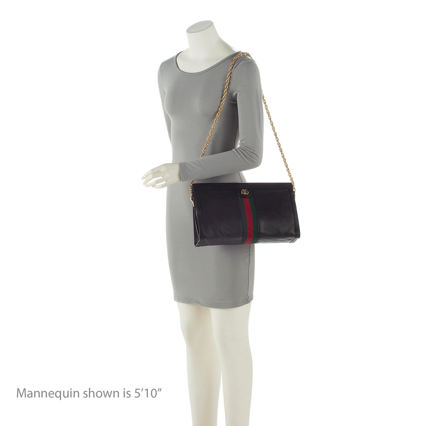 Gucci Leather Ophidia Medium Shoulder Bag (SHF-22397)