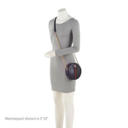 Gucci Leather Ophidia Round Mini Shoulder Bag (SHF-z9TS8F)