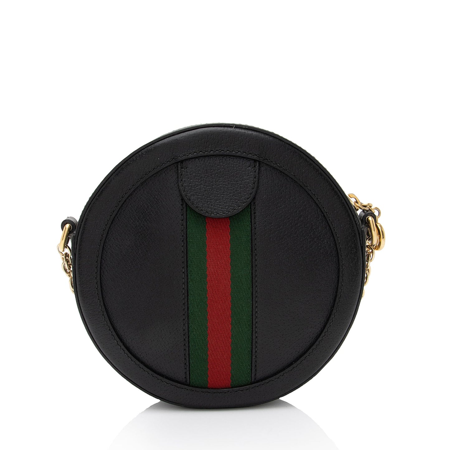 Gucci Leather Ophidia Round Mini Shoulder Bag (SHF-xLECaW)